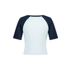 ASIFCALIE [Zepan PICK 2nd] STAR RAGLAN HALF SLEEVE T-SHIRT NAVY