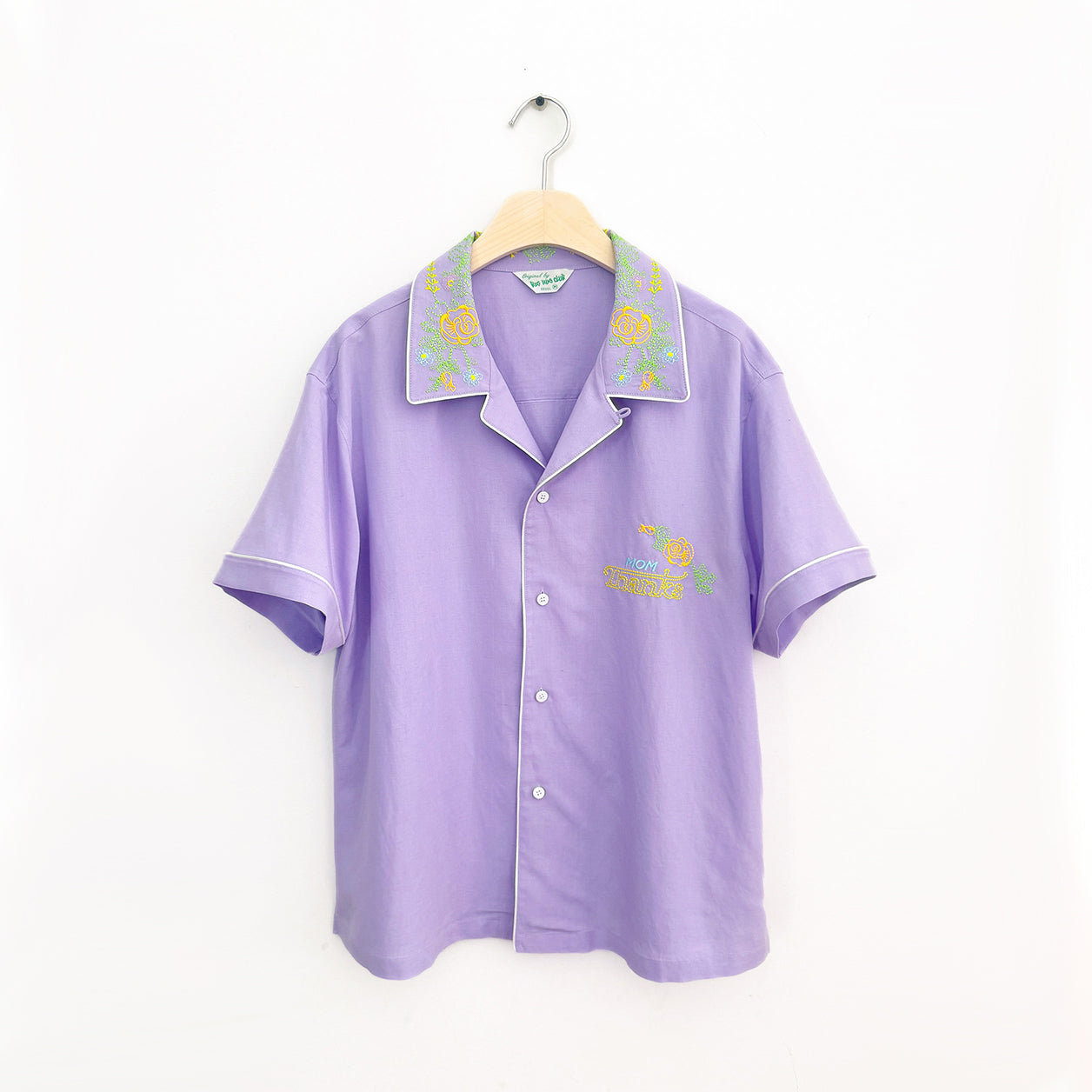 BIG HUG CLUB SUMMER ROSE SHIRT- lilac