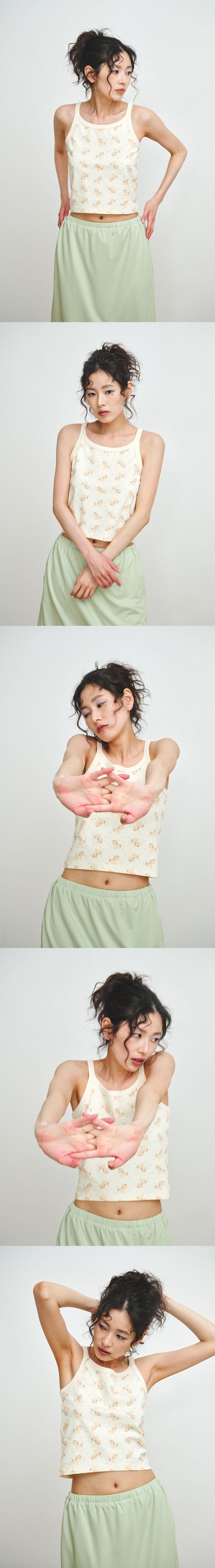 PLZPROJECT [Director Pick] PONY SLEEVELESS TOP
