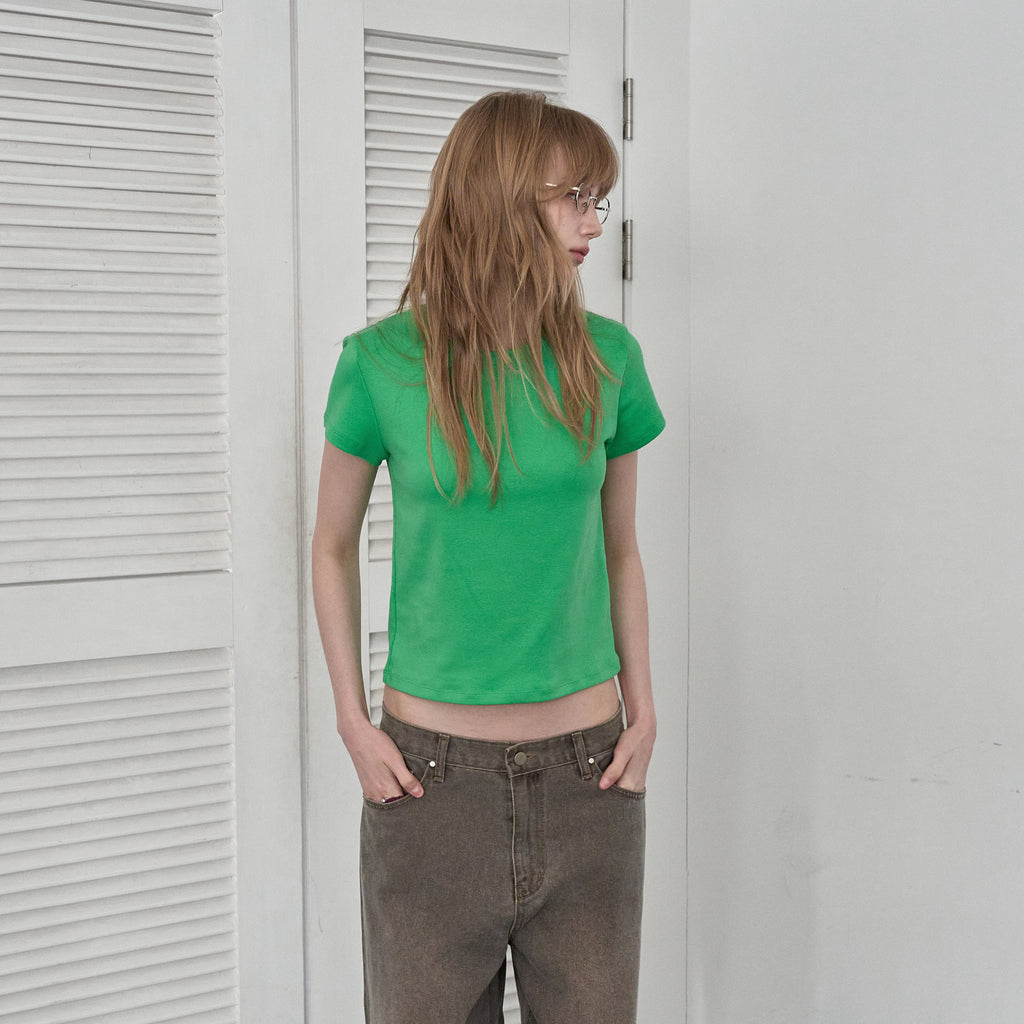 FOREU [29CM Exclusive] (Same-day shipping) Classic cap sleeve t-shirt (green)
