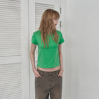 FOREU [29CM Exclusive] (Same-day shipping) Classic cap sleeve t-shirt (green)