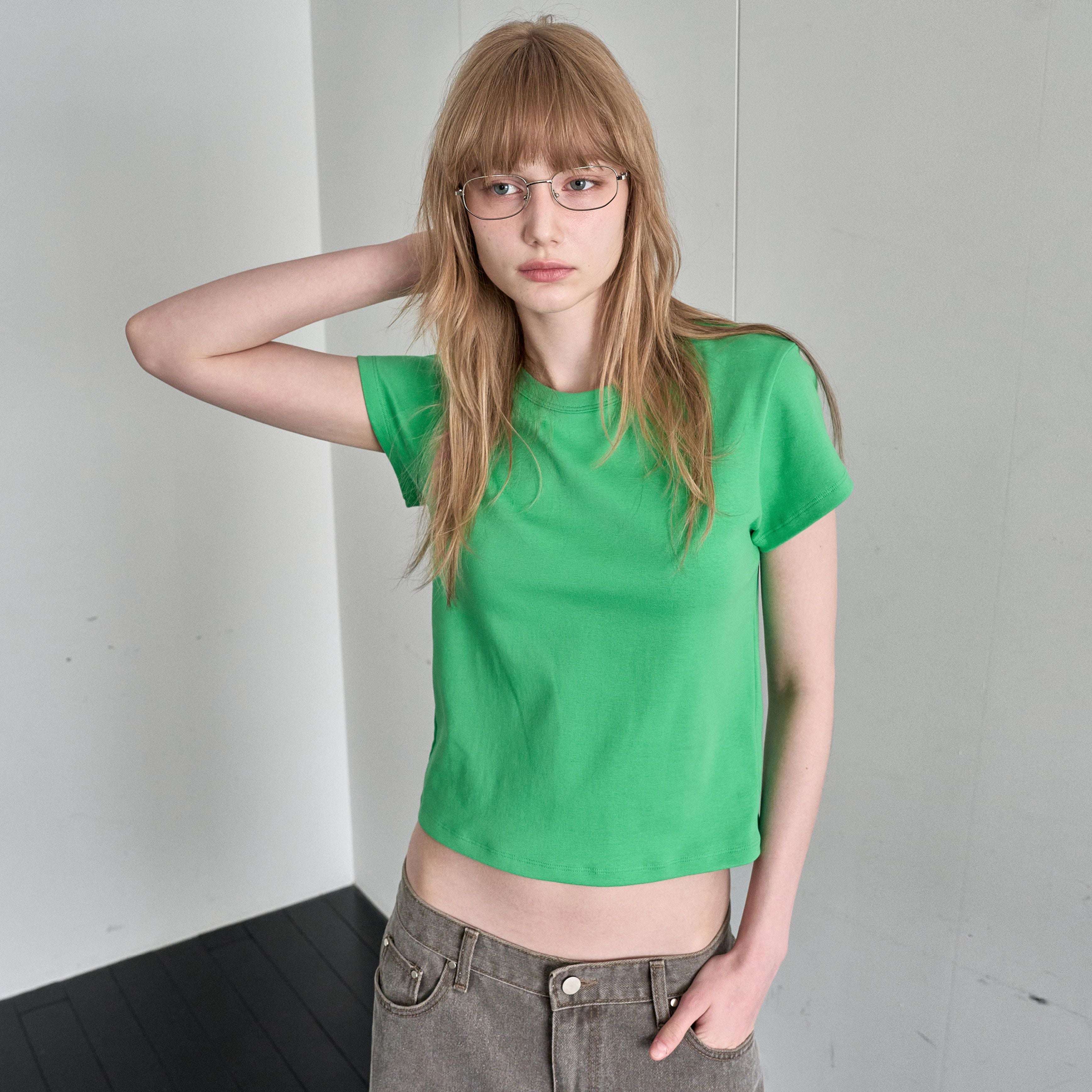 FOREU [29CM Exclusive] (Same-day shipping) Classic cap sleeve t-shirt (green)
