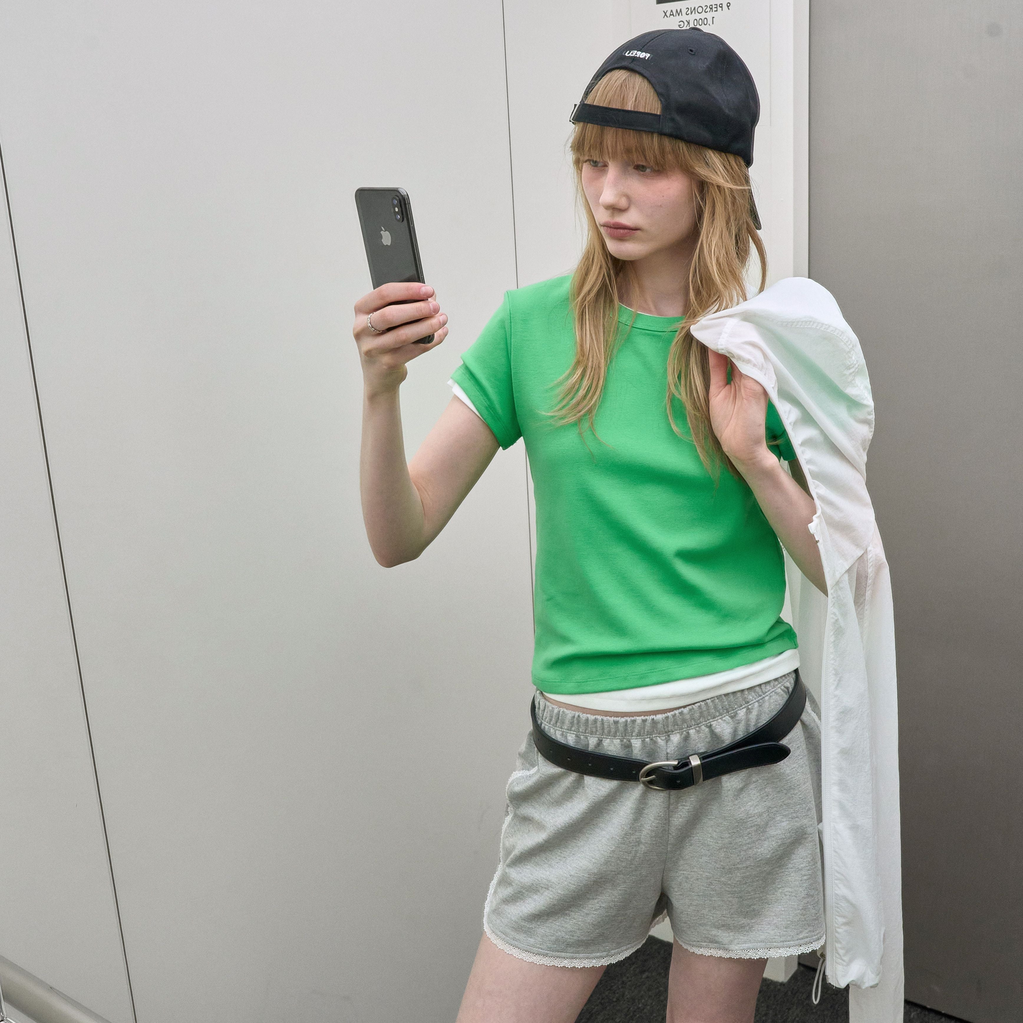 FOREU [29CM Exclusive] (Same-day shipping) Classic cap sleeve t-shirt (green)