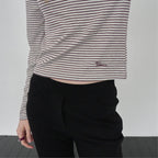 FOREU [29CM Exclusive] Summer Boat Neck T-Shirt (Wine)