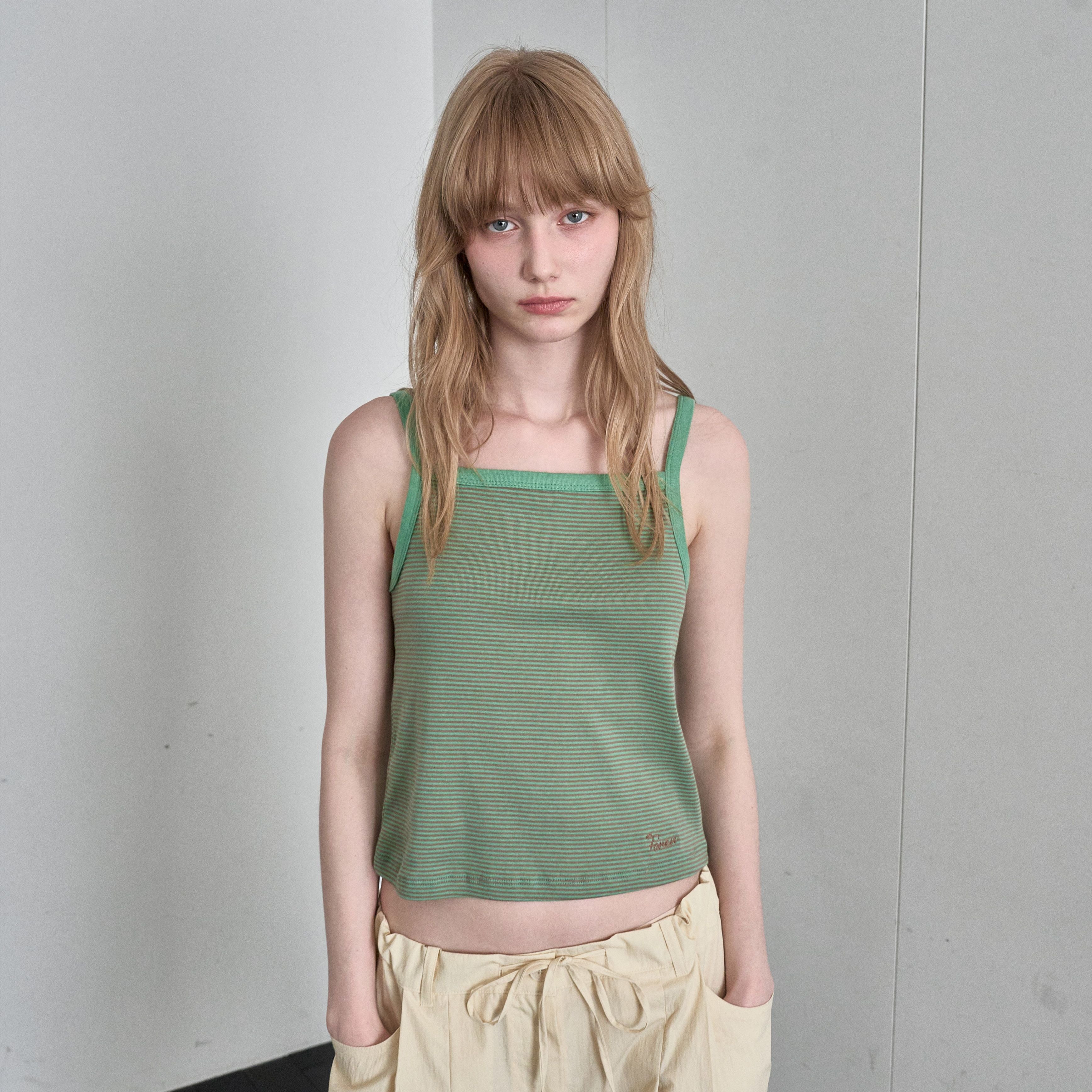 FOREU [29CM Exclusive] (1st) Cotton Stripe Sleeveless (Mint)