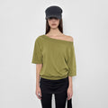 SANDRIC Multi-Neck Tee_Olive