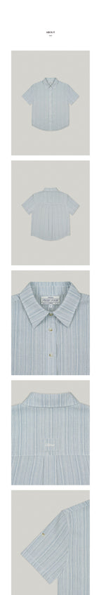 FOLNUA MARIS OVER FIT SHORT SHIRT (BLUE)