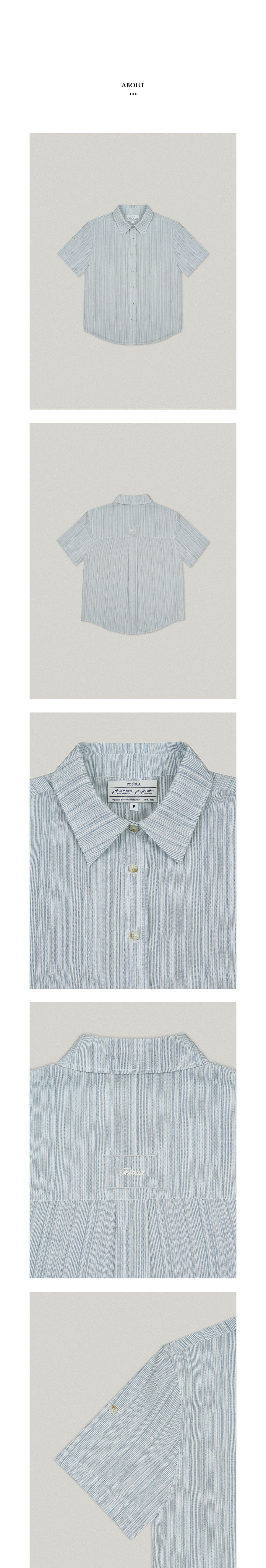 FOLNUA MARIS OVER FIT SHORT SHIRT (BLUE)