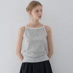 OUR HOPE Halterneck Striped Sleeveless - Ivory