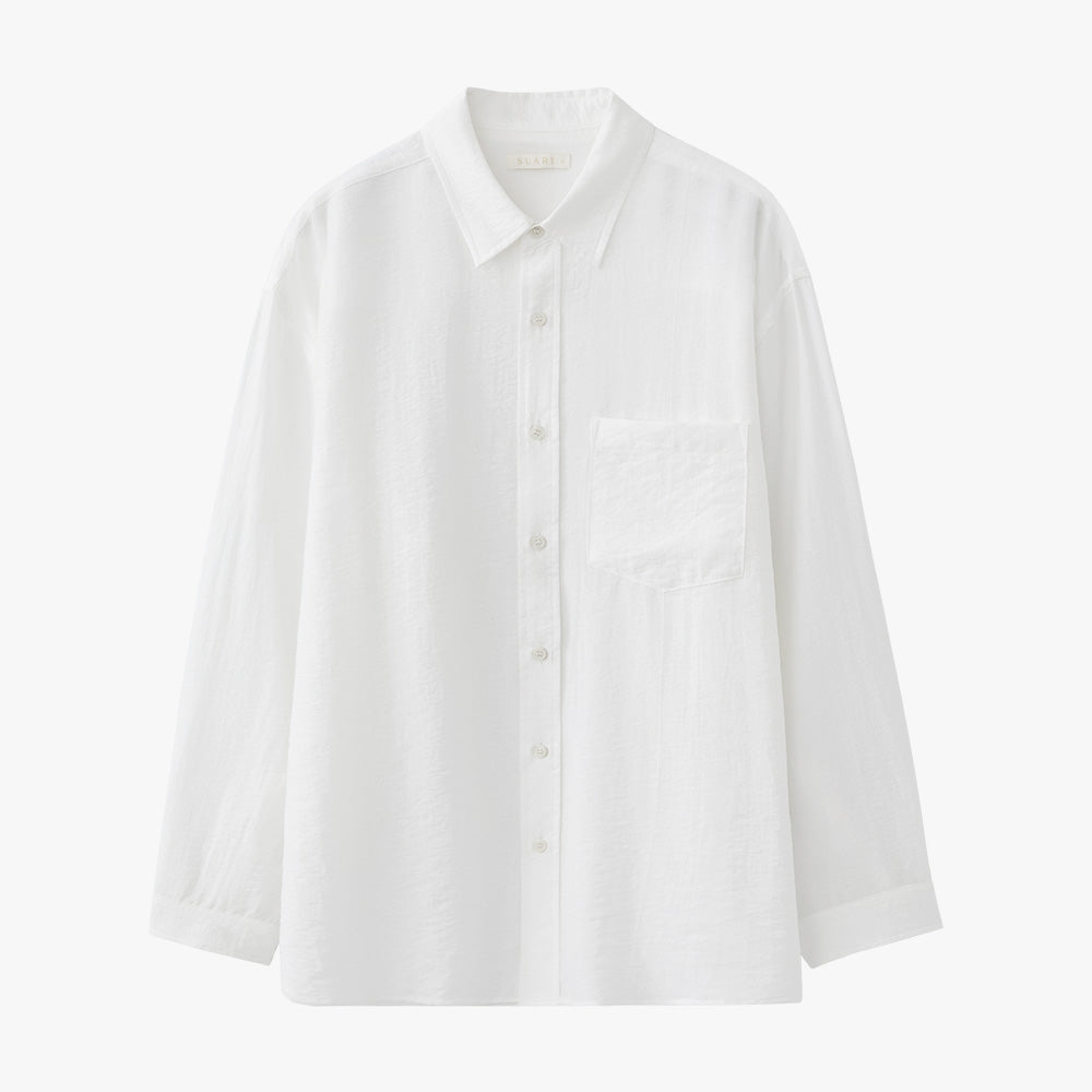 SUARE WOMEN (Women) Sheer Silk Linen Shirt - 5 COLOR