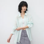 SUARE WOMEN (Women) Sheer Silk Linen Shirt - 5 COLOR
