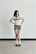 LE17SEPTEMBRE BACK SLIT SLEEVELESS TOP [IVORY]