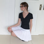 RE_L Sia v lace half t-shirt (black)