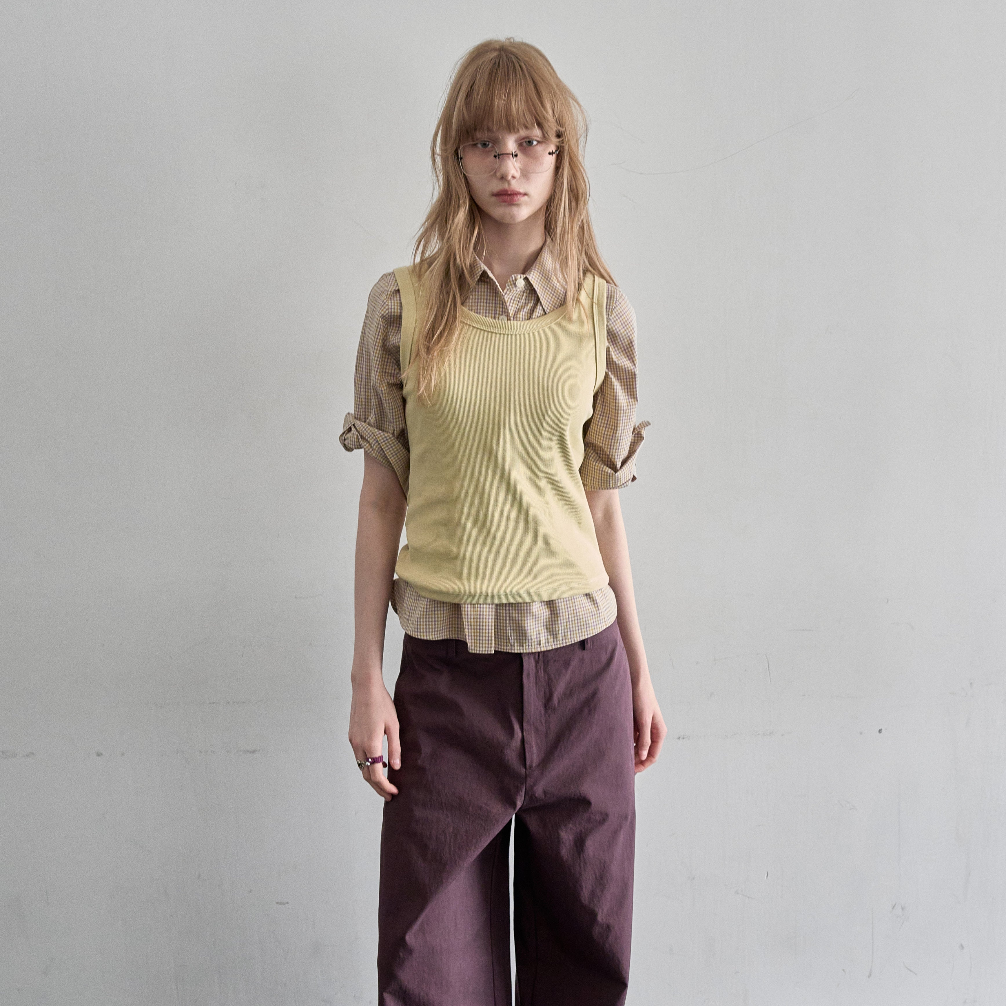 FOREU [29CM Exclusive] (4th) Slim Round Sleeveless (Lemon)