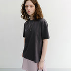 DUNST UNISEX GARMENT DYED T-SHIRT CHARCOAL GREY_UDTS6B146CG