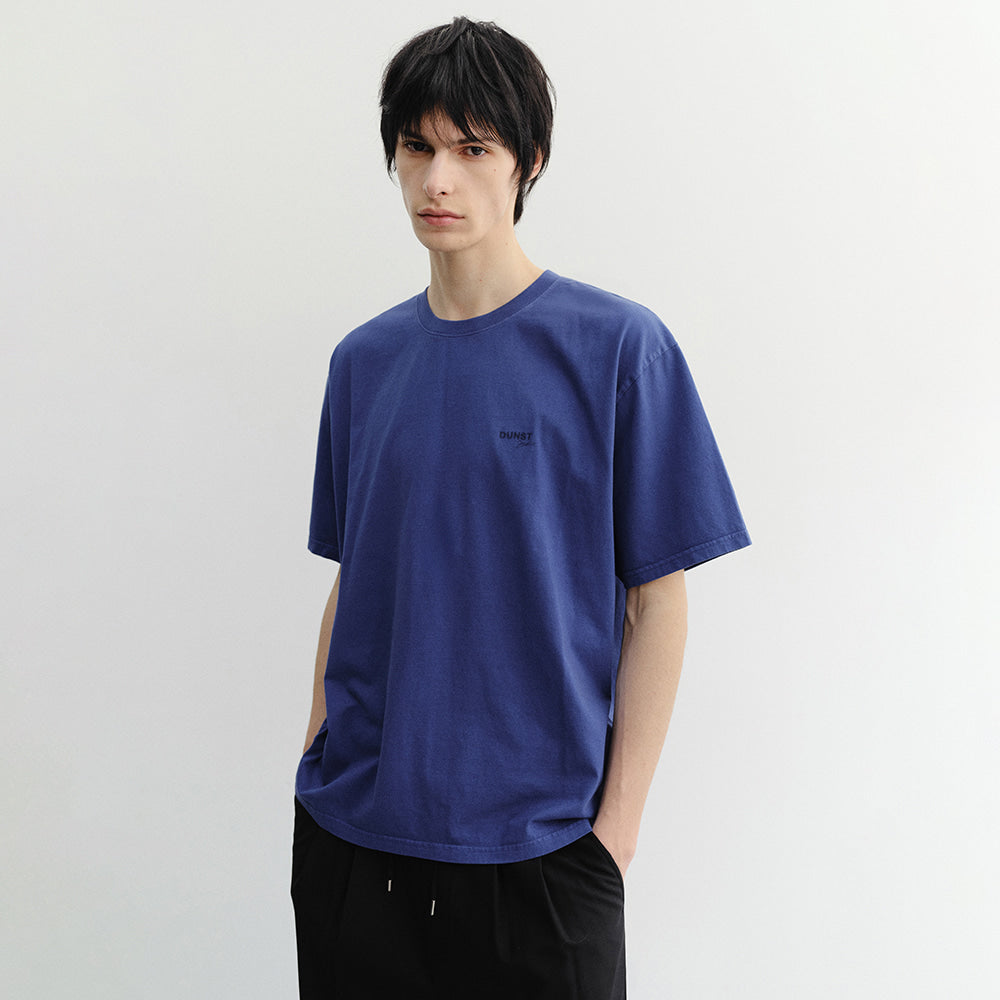 DUNST UNISEX GARMENT DYED T-SHIRT BLUE_UDTS6B146B2
