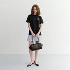 DUNST UNISEX CUPID ARCH BACK LOGO T-SHIRT BLACK_UDTS6B128BK