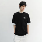 DUNST UNISEX CUPID ARCH BACK LOGO T-SHIRT BLACK_UDTS6B128BK