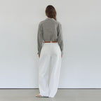 NILBY P Linen classic shirt K/Grey [N6PSBL01]