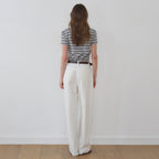 NILBY P Essential U-Neck Slim T-shirt Misty blue [N6PSTS03]