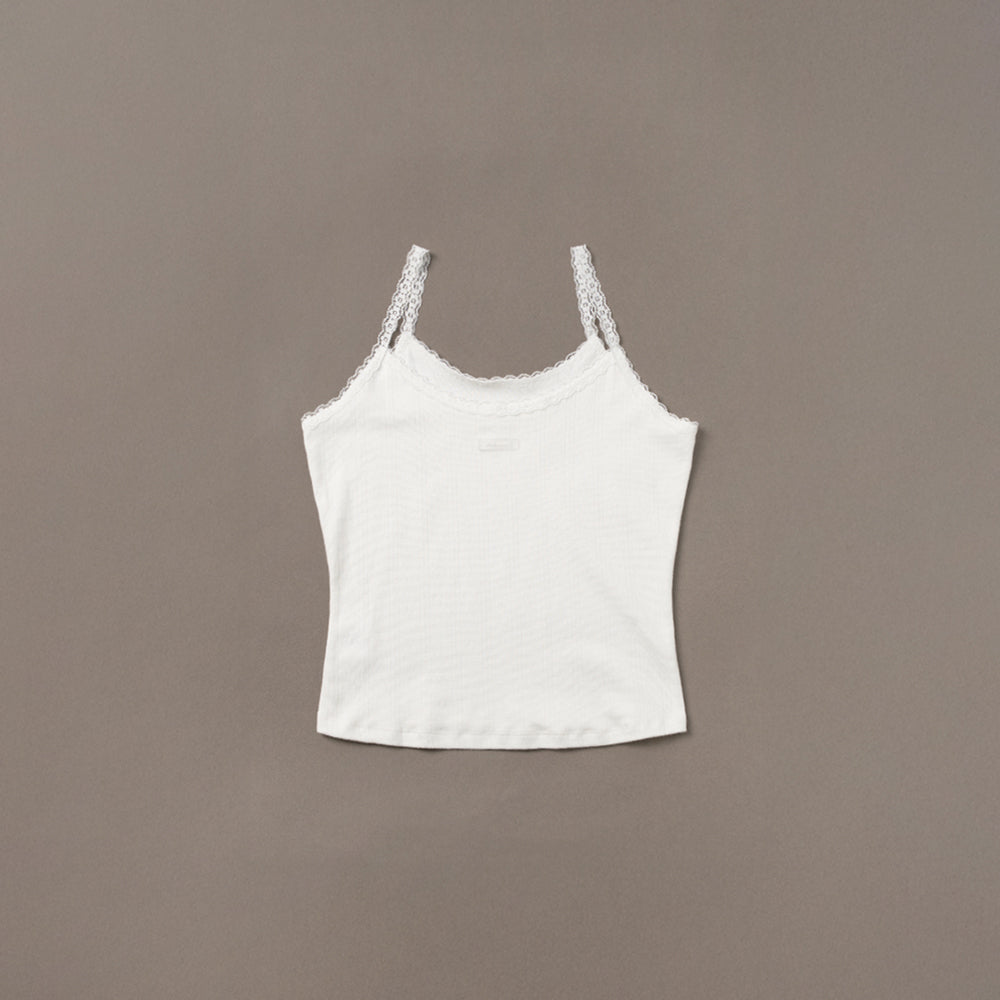 WITHOUTSUMMER Nude lace sleeveless_ivory