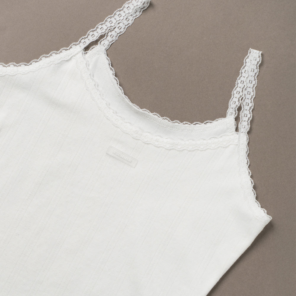 WITHOUTSUMMER Nude lace sleeveless_ivory