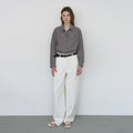 NILBY P Bamboo blend sheer shirt Grey [N6PSBL02]