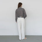 NILBY P Bamboo blend sheer shirt Grey [N6PSBL02]