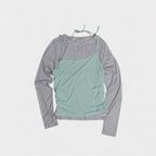 MITA YOUTH Tencel halterneck tank top & layered sheer t-shirt 8 colors