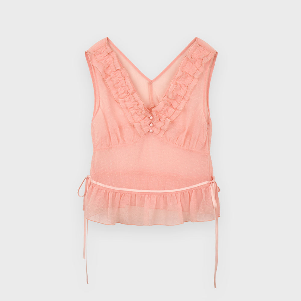 SINOON Sheer Glow Blouse (Pink)