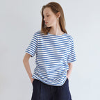 FLOW JEANS Plain striped t-shirt_2color_FFD2TS001