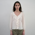 ORE Soi Frill Blouse_Ivory