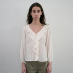 ORE Soi Frill Blouse_Ivory