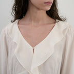 ORE Soi Frill Blouse_Ivory