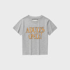 THEVINYLHOUSE ADULTS ONLY TEE GREY