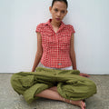 THEVINYLHOUSE PETIT HALF SHIRTS (W) RED