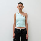THEVINYLHOUSE EYELET ONE SHOULDER SLEEVELESS (W) MINT