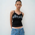 THEVINYLHOUSE NO RUSH LACE SLEEVELESS (W) BLACK