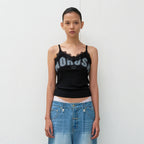 THEVINYLHOUSE NO RUSH LACE SLEEVELESS (W) BLACK