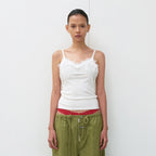 THEVINYLHOUSE NO RUSH LACE SLEEVELESS (W) IVORY