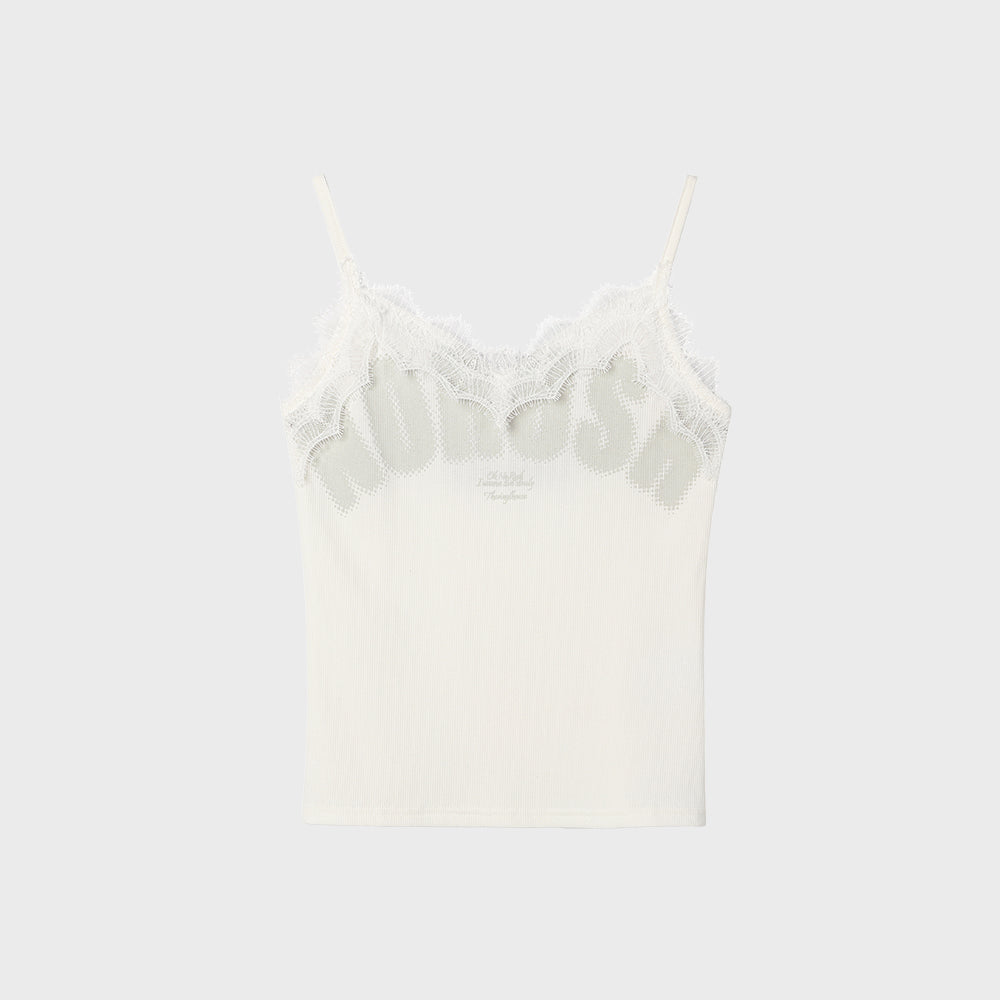 THEVINYLHOUSE NO RUSH LACE SLEEVELESS (W) IVORY