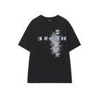 RENSE Oversized Logo Graphic Tee Black