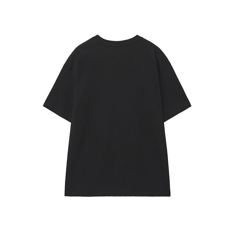 RENSE Oversized Logo Graphic Tee Black