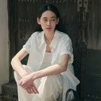 SAGEMENT KIELO HALF SHIRT_IVORY