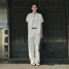 SAGEMENT KIELO HALF SHIRT_IVORY