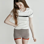 LE17SEPTEMBRE BACK SLIT SLEEVELESS TOP [IVORY]