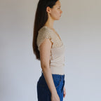BASERANGE NEHRU TANK (LACE & FINE COTTON RIB)