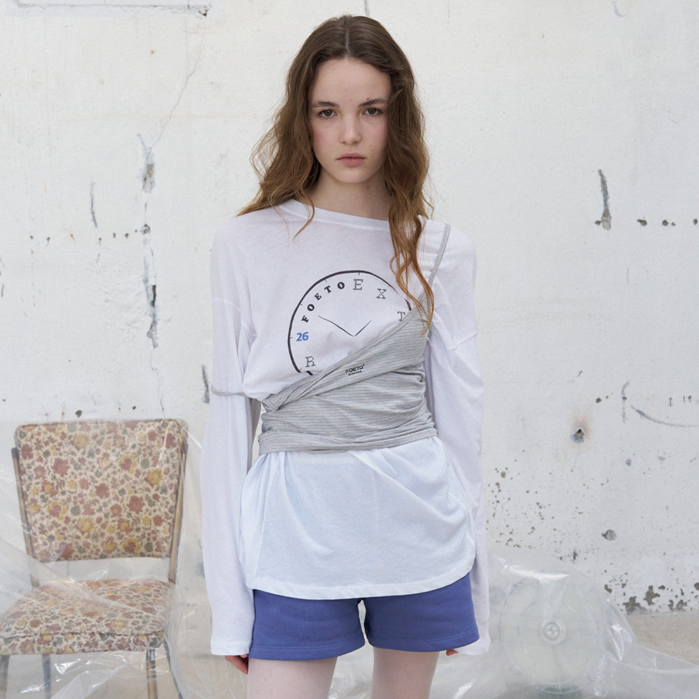 FOETO [2nd] An hour loose cool tee - ivory