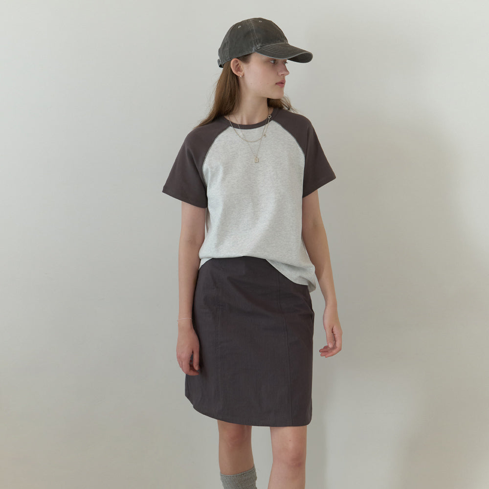 THE MITTEN [2nd] Brume half t-shirt (melange gray)