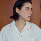FRITUR Pocket Embroidered Shirt Ivory_F262SH02